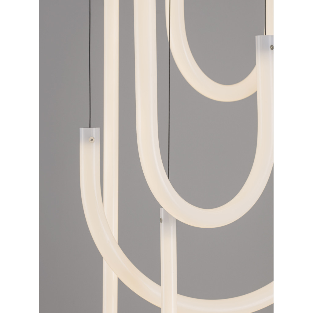 Lustra Nova Luce Topaz, negru mat, LED, 55W, 3850 lumeni, 3000K, D.50 cm, 9100150