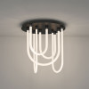 Plafoniera Nova Luce Topaz, negru mat, LED, 55W, 3850 lumeni, 3000K, D.50 cm, 9100152