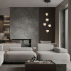 Lustra Nova Luce Alicia, negru mat, LED, 25W, 1575 lumeni, alb cald 3000K, D.33 cm, 9124113