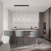 Lustra Nova Luce Alaz, alama, LED, 36W, 1592 lumeni, alb cald 3000K, L.90 cm, 9124120