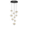 Lustra Nova Luce Alaz, alama, LED, 81W, 3582 lumeni, alb cald 3000K, D.51 cm, 9124121