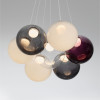 Lustra Nova Luce Silenzio, negru periat, LED, 41W, 2093 lumeni, alb cald 3000K, D.45 cm, 9190212