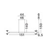 Suspensie Nova Luce Pheme, auriu, LED, 21W, 1470 lumeni, alb cald 3000K, L.151 cm, 9214130