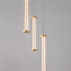 Lustra Nova Luce Pheme, auriu, LED, 13W, 910 lumeni, alb cald 3000K, D.25 cm, 9214136