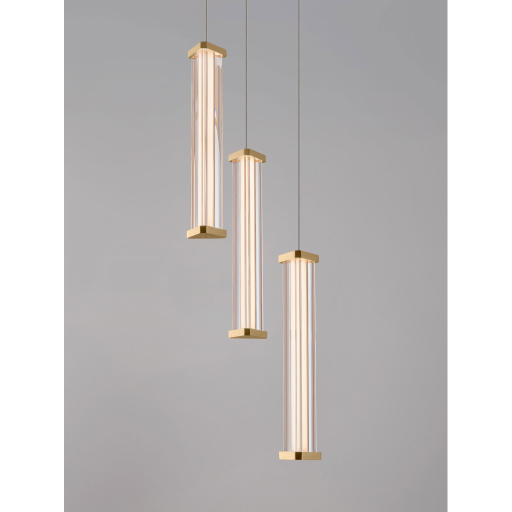 Lustra Nova Luce Pheme, auriu, LED, 13W, 910 lumeni, alb cald 3000K, D.25 cm, 9214136