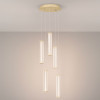 Lustra Nova Luce Pheme, auriu, LED, 21W, 1470 lumeni, alb cald 3000K, D.32 cm, 9214138