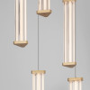 Lustra Nova Luce Pheme, auriu, LED, 21W, 1470 lumeni, alb cald 3000K, D.32 cm, 9214138