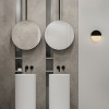 Aplica Nova Luce Dorin, marmura neagra, LED, 7W, 431 lumeni, 3000K, D.16 cm, IP44, 9214182