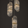 Lustra Nova Luce Lucien, auriu, LED, 34W, 2260 lumeni, alb cald 3000K, D.30 cm, 9214202