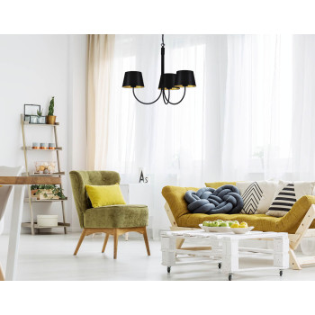 Candelabru de interior K-4335 - SASTO, Kaja Lighting, Negru/Auriu