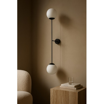 Aplică de interior K-4927 - SAVOY, Kaja Lighting, Negru/Alb mat