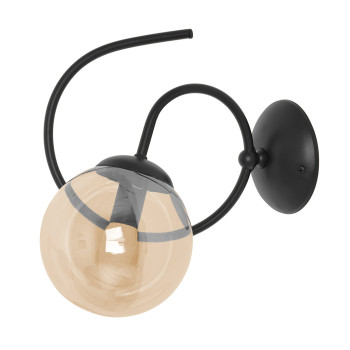Aplică de interior K-5128 - FLORO, Kaja Lighting, Chihlimbar/Negru