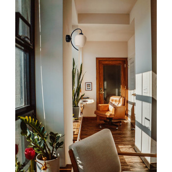 Aplică de interior K-5187 - BELLA, Kaja Lighting, Negru/Alb