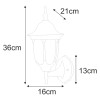 Aplică de exterior K-5007A/N BLACK - VASCO, Kaja Lighting, Negru