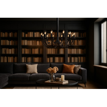 Candelabru de interior K-3522 - PERSEO, Kaja Lighting, Negru