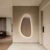 Oglinda pentru baie Lorin, forma organica, LED, 52W, 966 lumeni, alb cald 3000K, IP44, 9006115