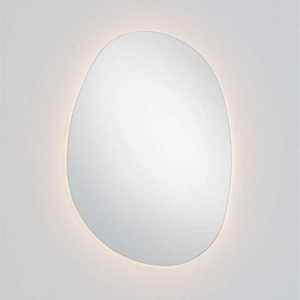 Oglinda pentru baie Lorin, forma organica, LED, 37W, 754 lumeni, alb cald 3000K, IP44, 9006116