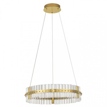 Suspensie Nova Luce Olimpia, auriu, LED, 45W, 4679 lumeni, alb cald 3500K, D.60 cm, 9019733