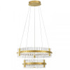 Suspensie Nova Luce Olimpia, auriu, LED, 67W, 5709 lumeni, alb cald 3500K, D.60 cm, 9019735