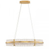 Suspensie Nova Luce Olimpia, auriu, LED, 45W, 4402 lumeni, alb cald 3500K, L.90 cm, 9019736