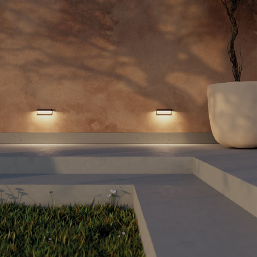 Aplica exterior tip steplight Kant, corten, 3W, 187 lumeni, 2700K/3000K, IP65, 91015