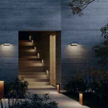 Aplica exterior Kant, gri inchis, LED, 15W, 1081 lumeni, 2700K/3000K, IP65, 91026