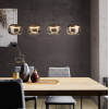 Eglo - Lustră LED reglabilă Hortunas 390433, suspendată pe cablu 4xLED/5,8W/230V negru/fumuriu