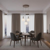 Lustra Italux Montes, maro mat, LED CCT, 18W, 2200 lumeni, 3000K/4000K/6000K, D.43 cm, PND-02217-3-BRO