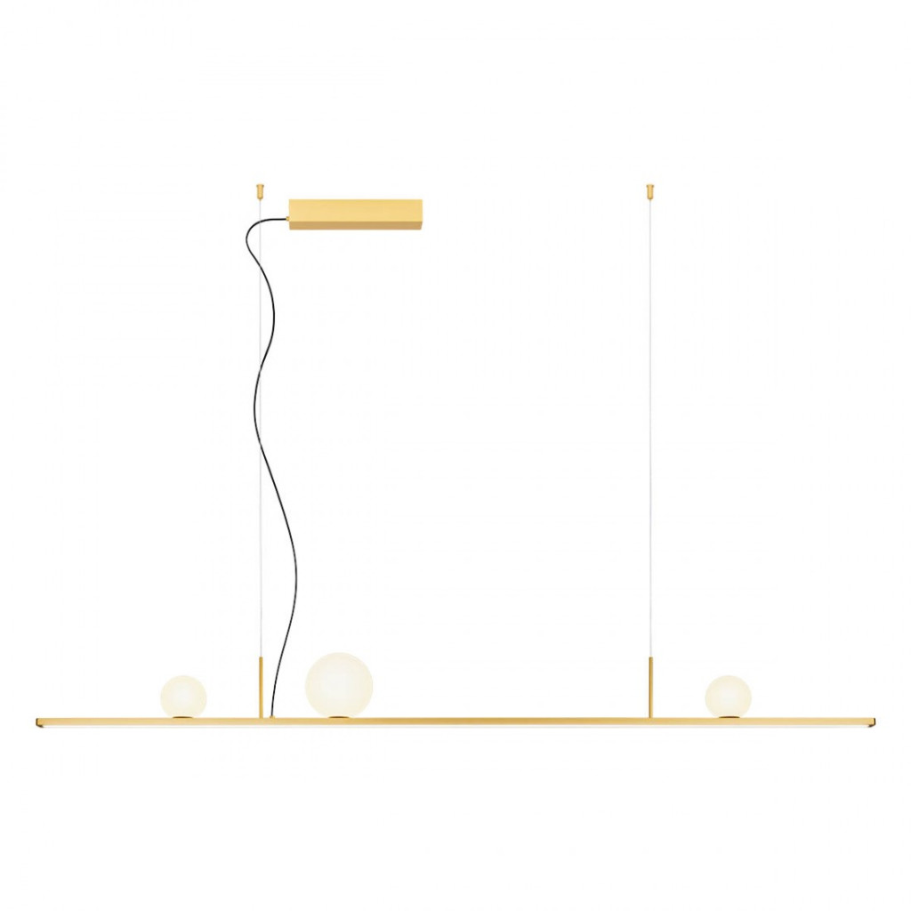 Suspensie Redo Dune, alama, LED, 48W, 2296 lumeni, alb cald 3000K, L.150 cm, 01-4301