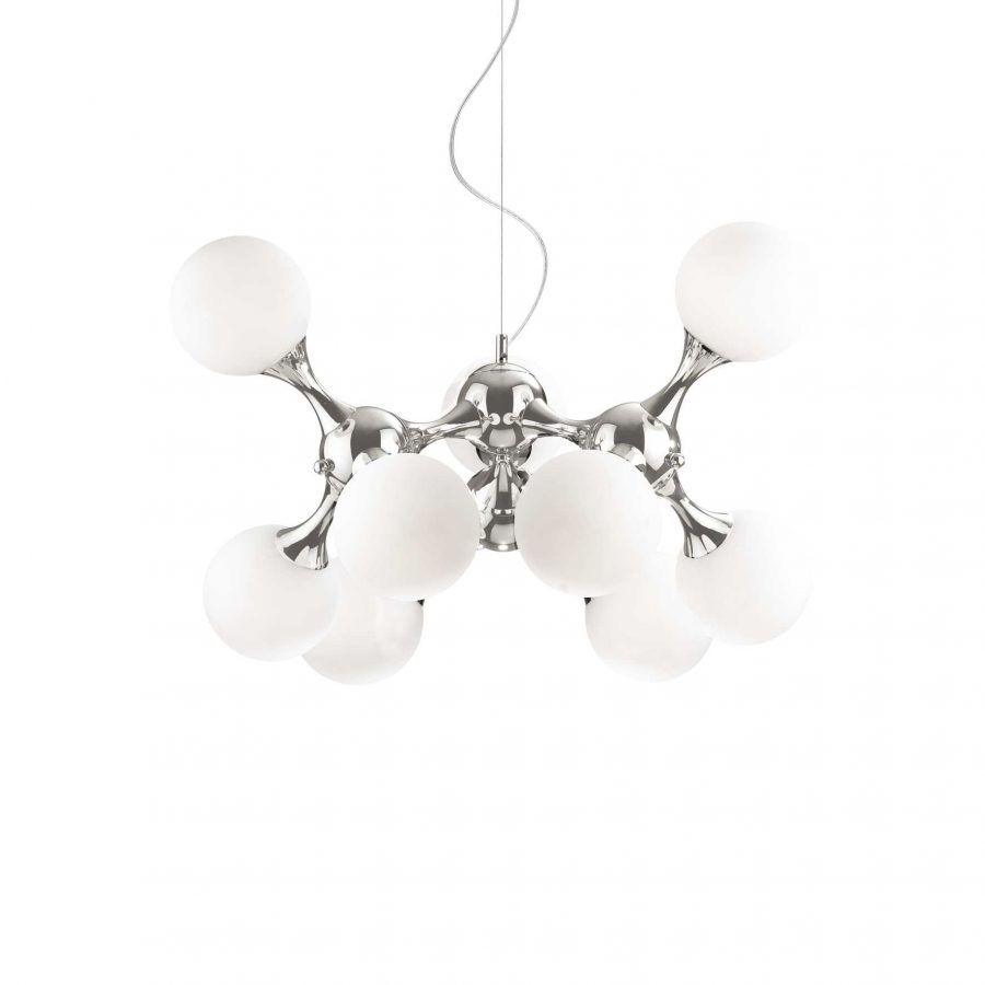Lustră de interior NODI, Ideal Lux, E14 max 9 x 40W , culoare Alb
