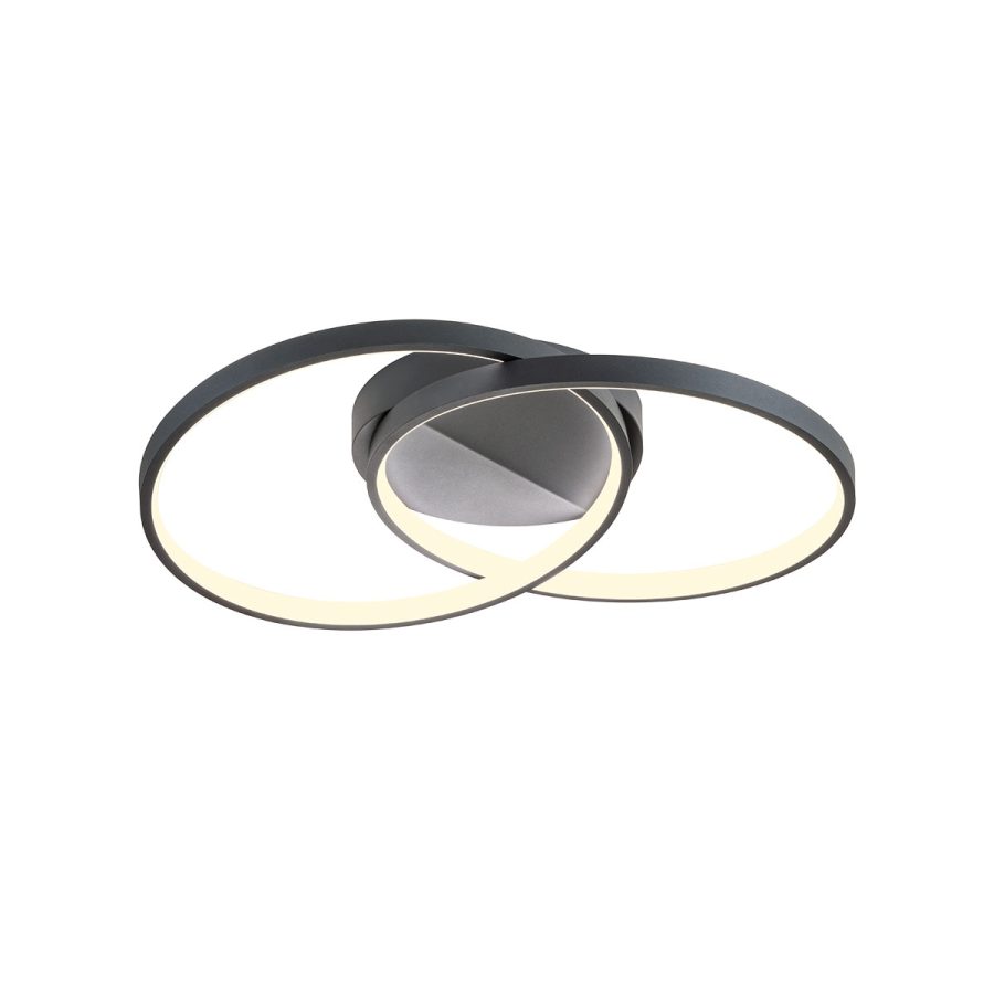Plafonieră de interior Espiral - Art. 01-2680, LED, Redo, 33W 3000K, Sand Black