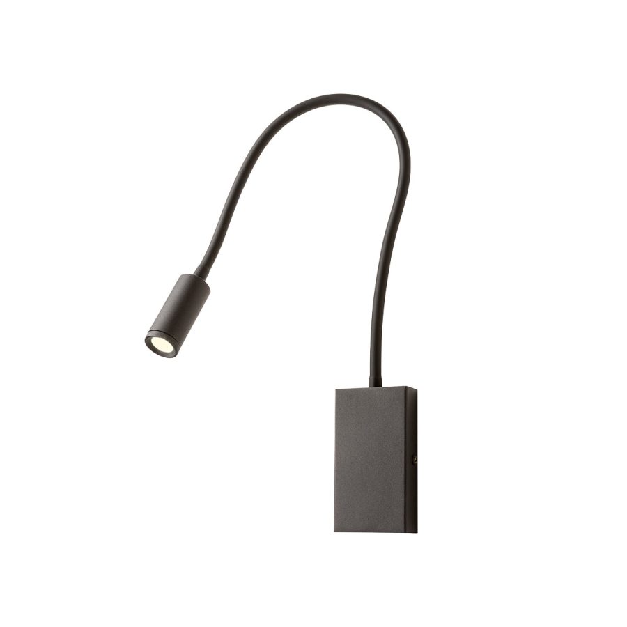 Aplică de interior Wallie - Art. 01-2755, LED 3W+USB 3000K, Negru