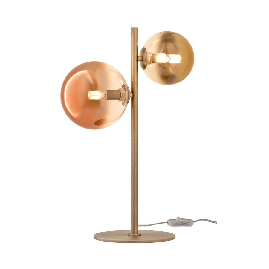 Veioză de interior Roy - Art. 01-2784, Redo, 2X10W G9 MATT BRASS/GOLD+COFFEE IP20