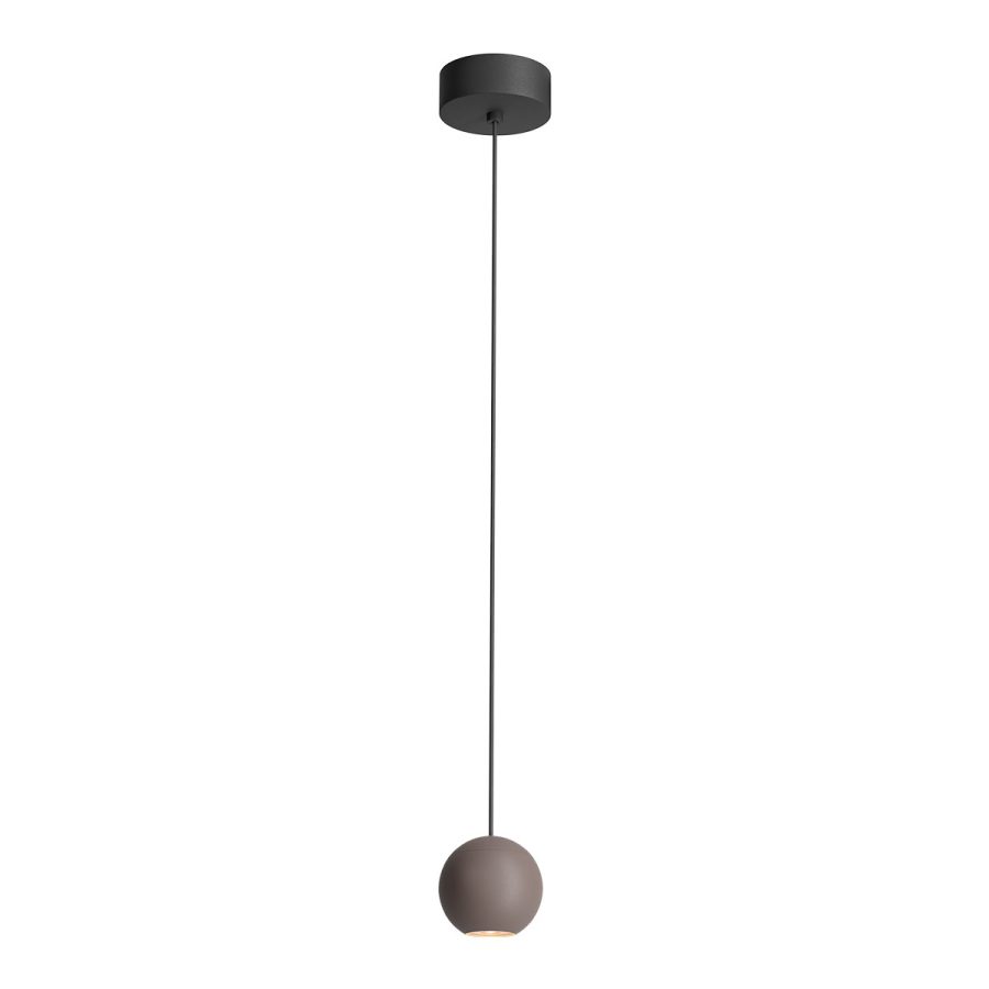 Suspensie de interior Obo Art. 01-2807, Redo, LED 8.5W 3000K, Negru/Maro Mat