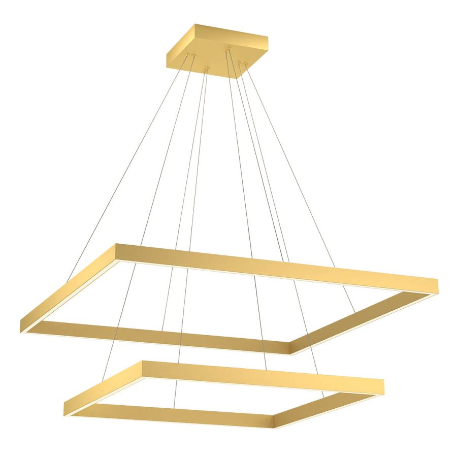 Suspensie de interior Febe Art. 01-2920, Redo, LED 100W 4000K D600+800, Gold Mat