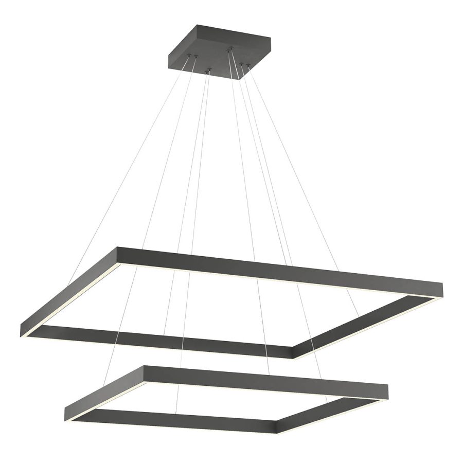 Suspensie de interior Febe Art. 01-2921, Redo, LED 100W 3000K D600+800, Sand Black