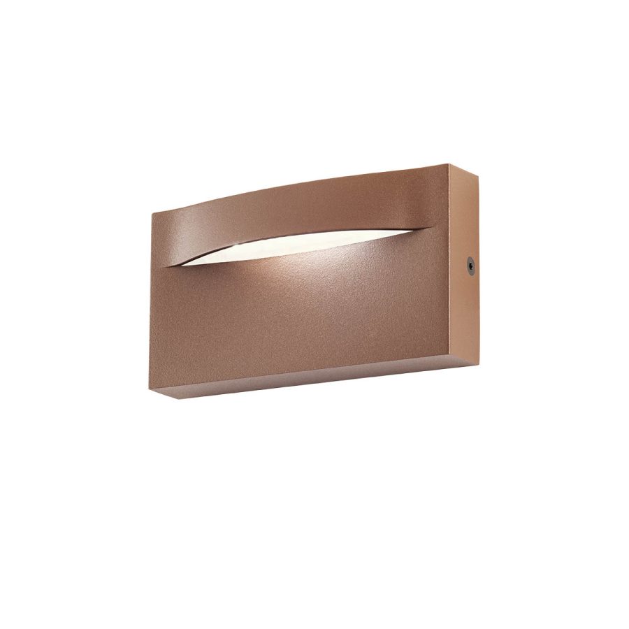 Aplică de exterior Polifemo - Art.  90427, Redo, LED SMD 8W IP65  3000K , Dark Brown