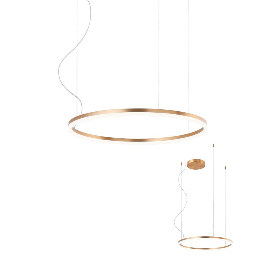 Suspensie de interior ORBIT Art. 01-1711-TRIAC, Redo, LED 42W 3000K D600, Bronze