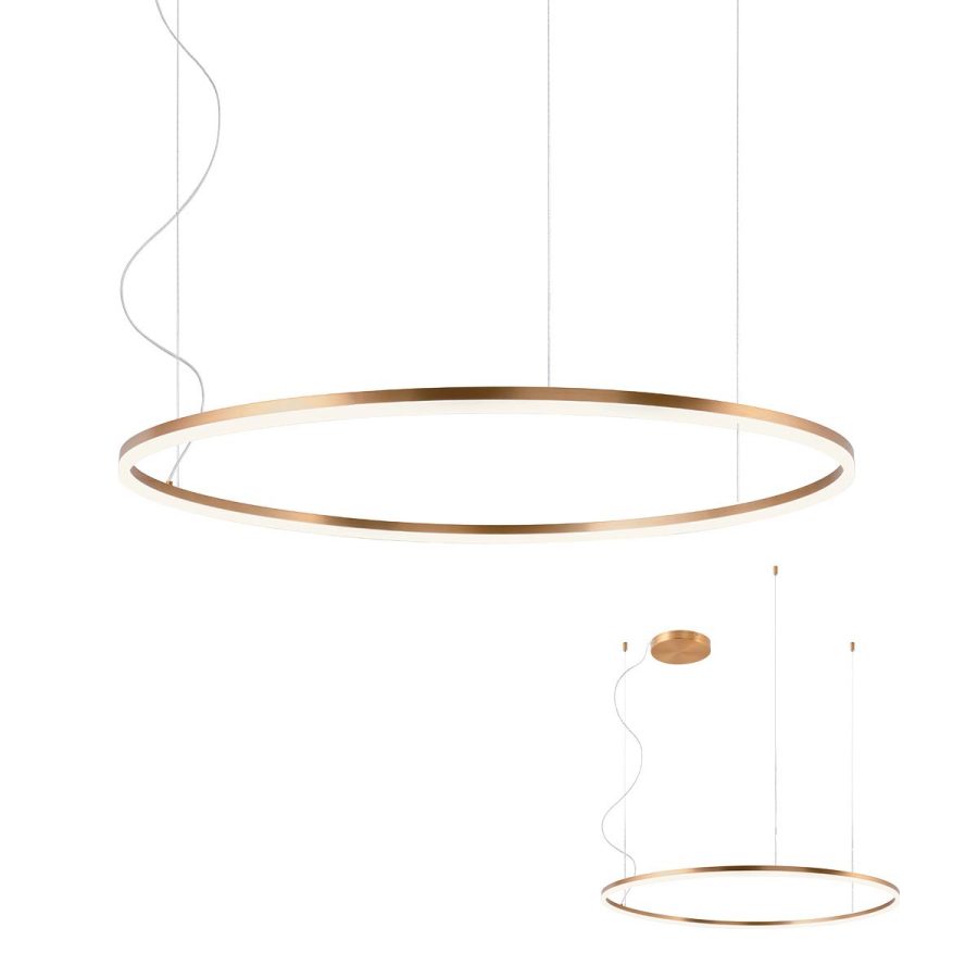 Suspensie de interior ORBIT Art. 01-1715-TRIAC, Redo, LED 66W 3000K D1000, Bronze