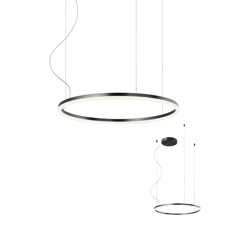 Suspensie de interior ORBIT Art. 01-1961-TRIAC, Redo, LED 42W 4000K D600, Sand Black