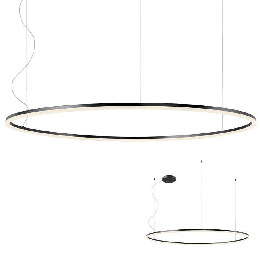 Suspensie de interior ORBIT Art. 01-1965-TRIAC, Redo, LED 105W 4000K D1500, Sand Black