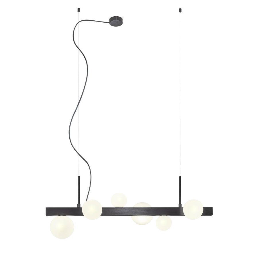 Suspensie de interior GOJI Art. 01-2375, Redo, 6X28W G9, Brushed Black
