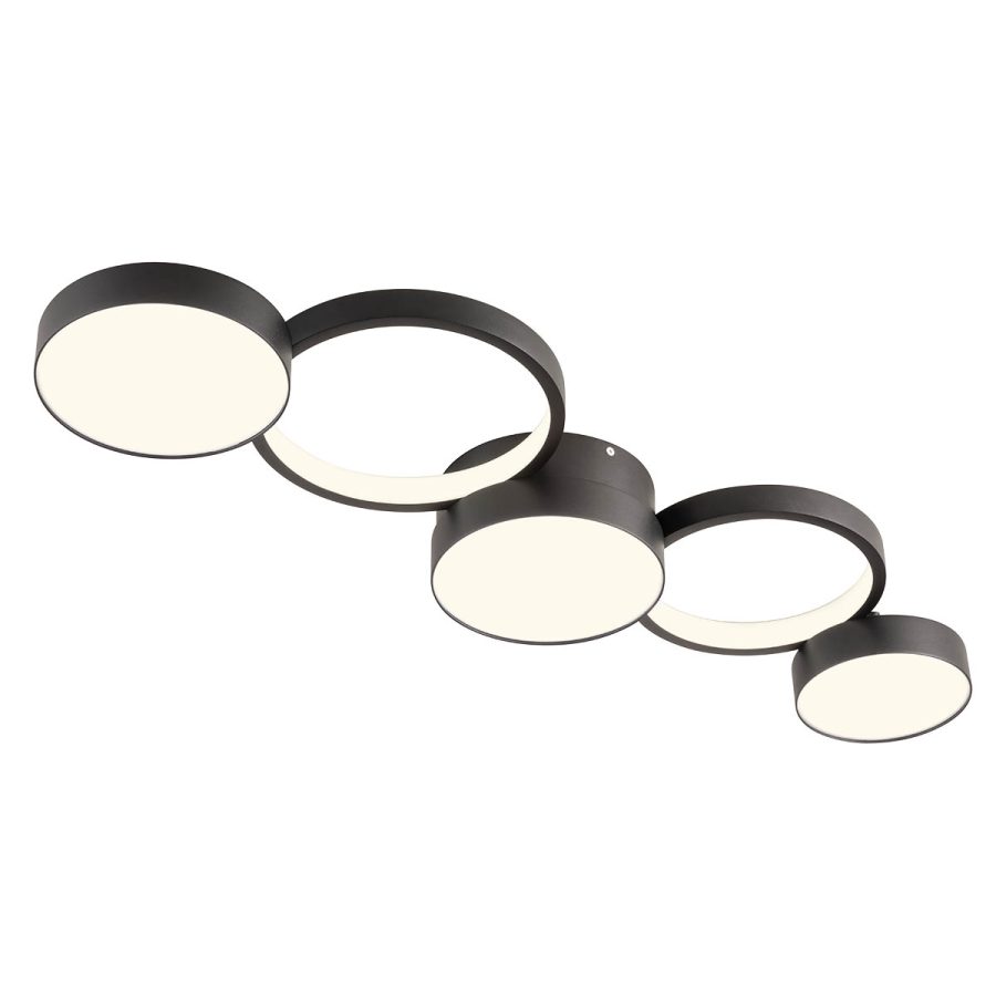Plafonieră de interior CRONOS Art. 01-2541, Redo, LED 65W 3000K, Sand Black