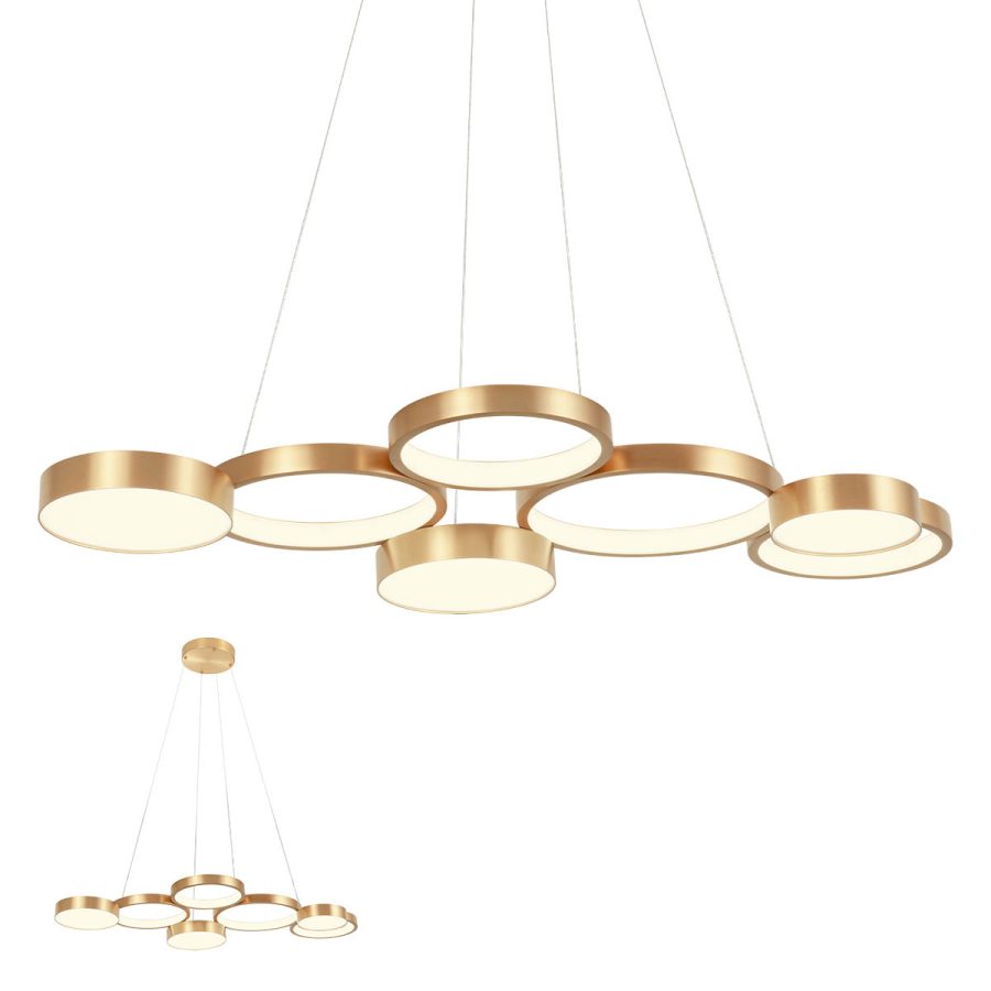 Suspensie de interior CRONOS Art. 01-2546, Redo, LED 65W 3000K L1030, Brass