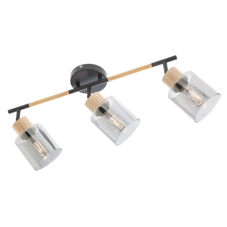 Aplică/Plafonieră pentru interior HANSEN - Art. 04-529, Smarter, E27 3X42W, Sand Black