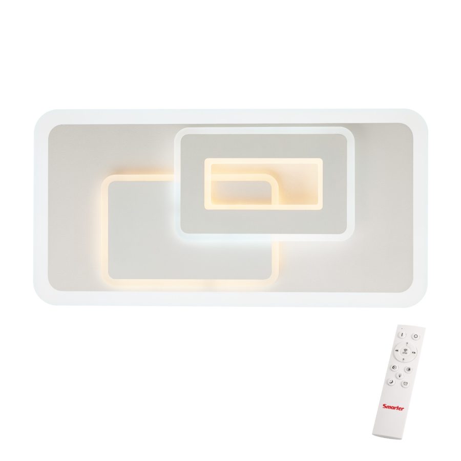 Aplică/Plafonieră pentru interior STRATOS - Art. 01-3017, Smarter, 50W 3000K/6000K, Sand White