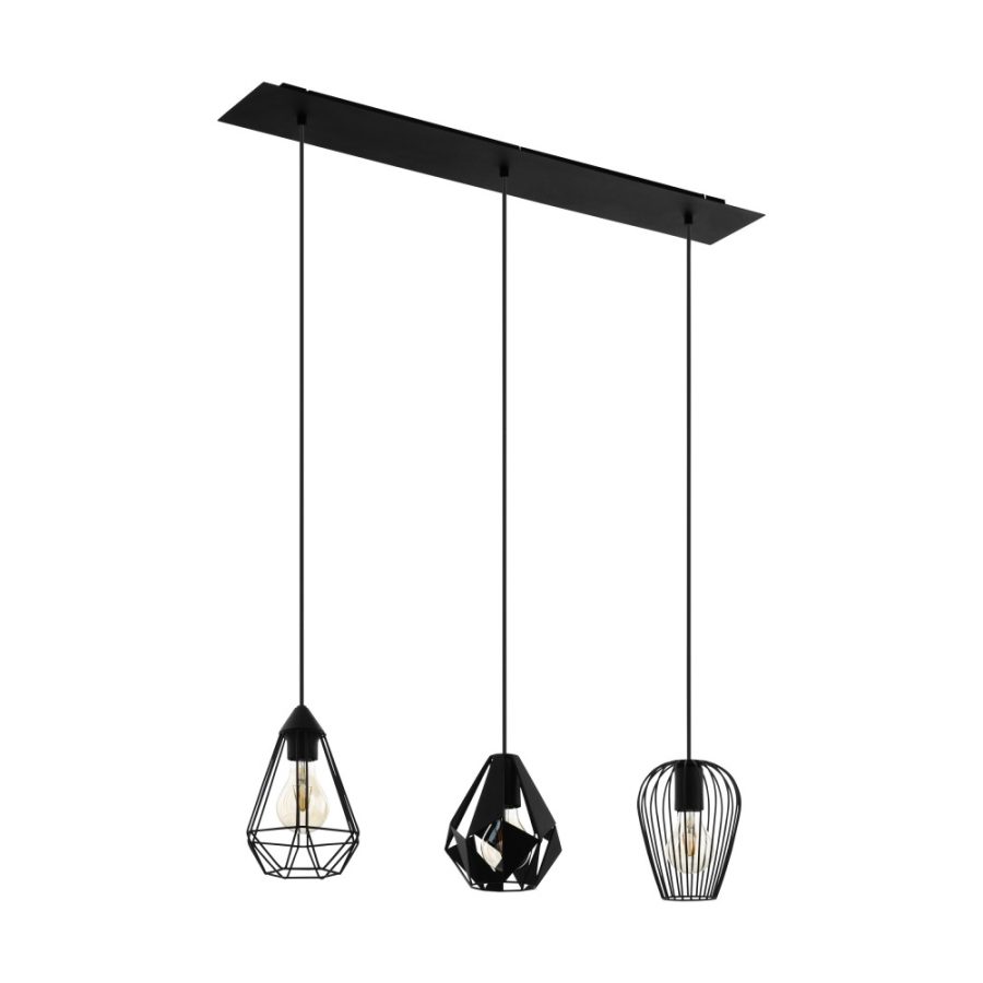 Lustră de interior DISTAFF - Art. 43581, Eglo, Negru