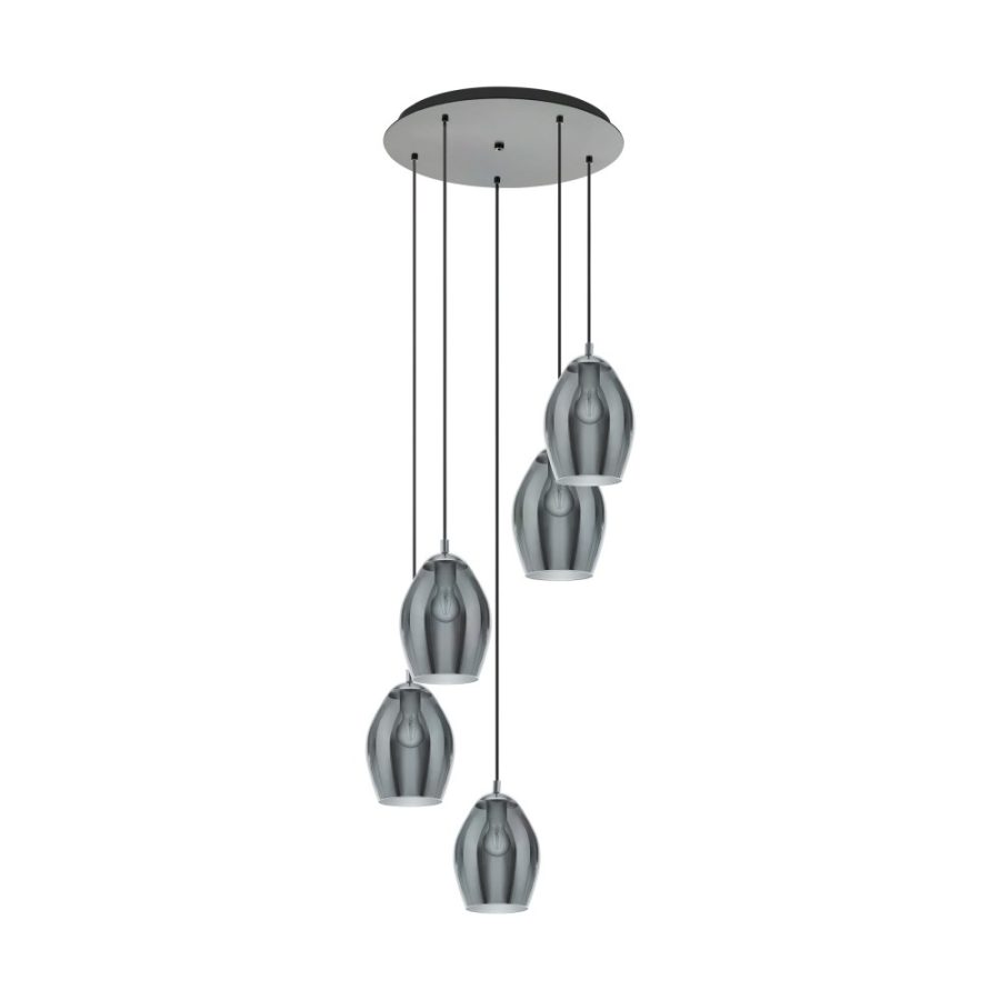 Lustră de interior ESTANYS - Art. 39567, Eglo, Nichel nero