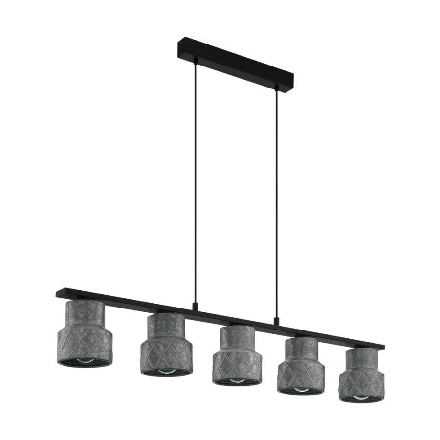 Lustră de interior HILCOTT - Art. 39855 , Negru
