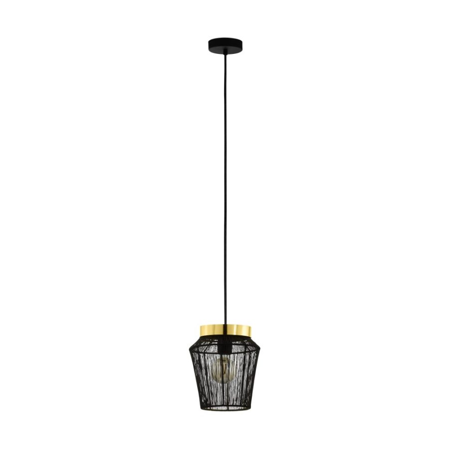 Lustră de interior ESCANDIDOS - Art. 99806, Eglo, Negru, alamă